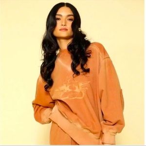 Boys lie burnt orange / brown sweat set